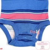  [0-6M ; 12M ; 24M] Bodysuit Tay Ngắn Bé Trai Cter50 - Sọc Navy Đỏ 