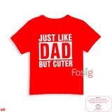  [10-12kg] Áo Thun Tay Ngắn Bé Trai PL - Đỏ Just Like Dad 