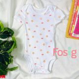  [nb-6M ; 12-18M] Bodysuit Tay Ngắn Bé Gái Cter50 - Trắng Mặt Trời 