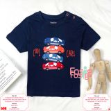  [10-11kg; 14-15kg] Áo Thun Tay Ngắn Bé Trai Lupilu - Navy Cool Cars 