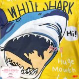  [7-17kg] Set Đồ Bộ Ngắn Thun Lạnh Bé Trai - Vàng Cá Mập 