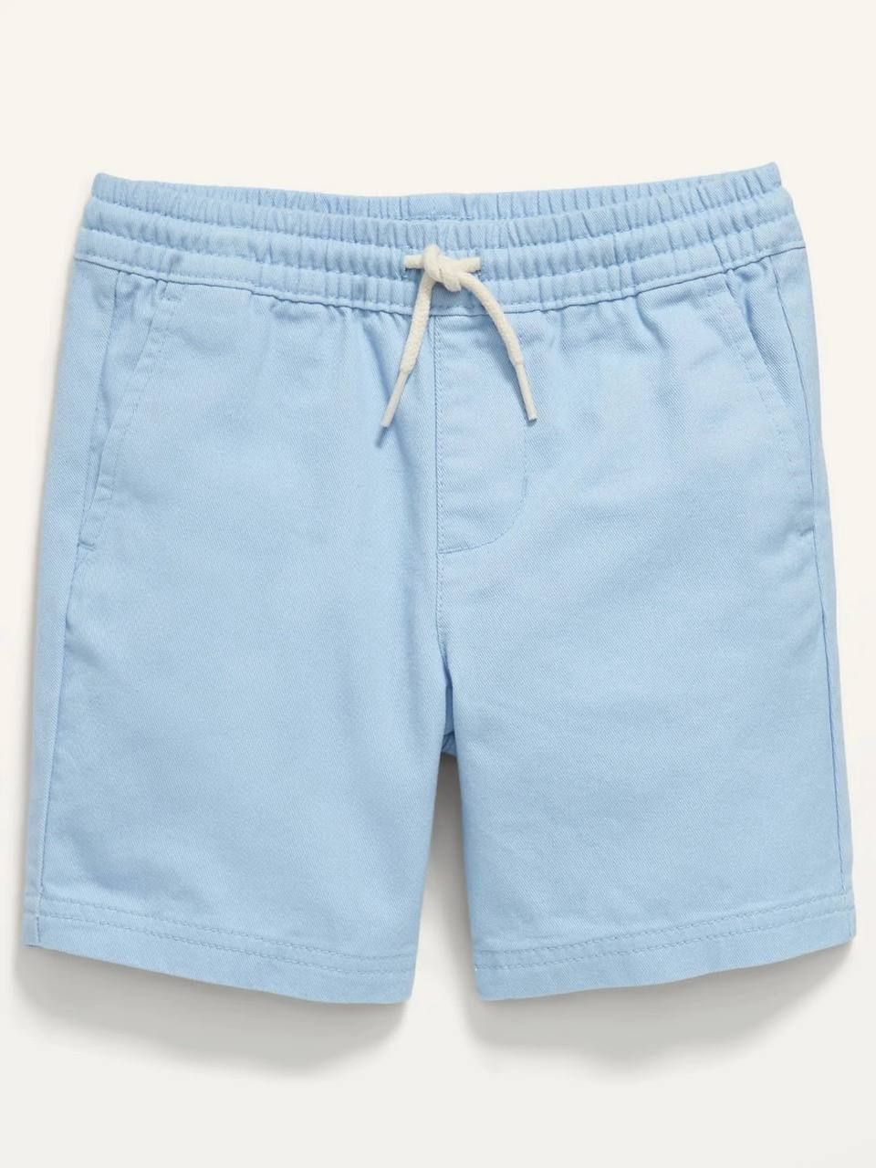 12-18kg Quần Short Kaki Lưng Thun Dây Rút Bé Trai - Xanh Trời