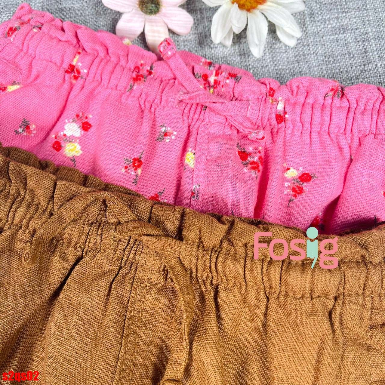  [3m-5T] Set 2 Quần Short Linen ON Bé Gái - Combo màu ngẫu nhiên 