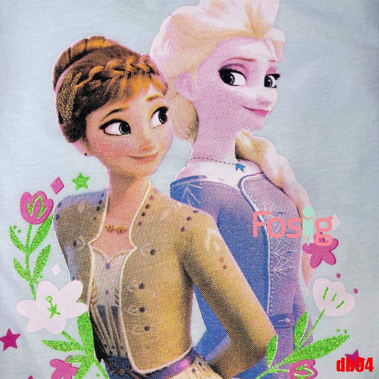 14kg-15kg 19-26kg Set Đồ Bộ Ngắn HM Bé Gái - Trắng Elsa Db94G