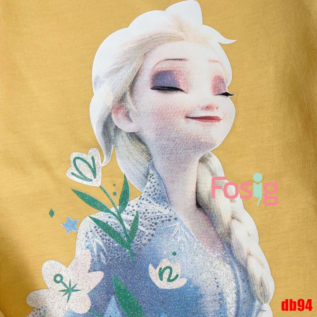 14kg - 26kg Set Đồ Bộ Ngắn HM Bé Gái - Vàng Đậm Elsa Db94G