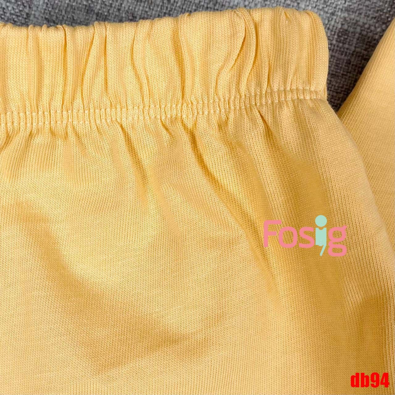 14kg - 26kg Set Đồ Bộ Ngắn HM Bé Gái - Vàng Đậm Elsa Db94G