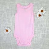  3m - 9m ; 18m Bodysuit Sát Nách Bé Gái Cter50 - Hồng Trắng Ren 