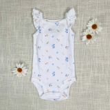  3m - 24m Bodysuit Cánh Tiên Bé Gái Cter50 - Trắng Hoa Màu Nhỏ 