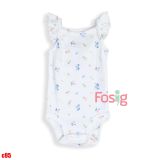  3m - 24m Bodysuit Cánh Tiên Bé Gái Cter50 - Trắng Hoa Màu Nhỏ 