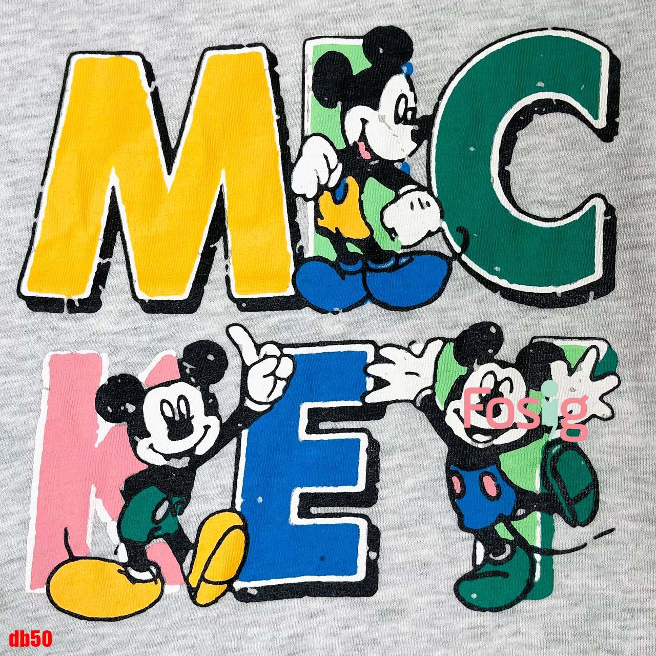  11kg - 21kg Set Đồ Bộ Ngắn Cánh Tiên Bé Gái RD - Xám Mickey 