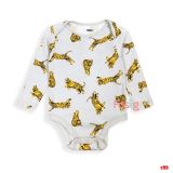  [5-6kg; 11-12kg] Bodysuit Tay Dài Bé Trai ON - Xám Nhạt Hổ 