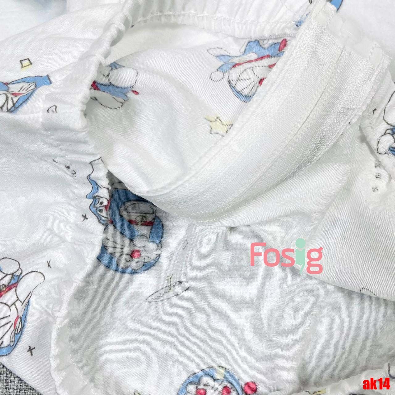  7kg - 17kg Áo Khoác Gió Mỏng Bé Unisex - Trắng Sao Doraemon 