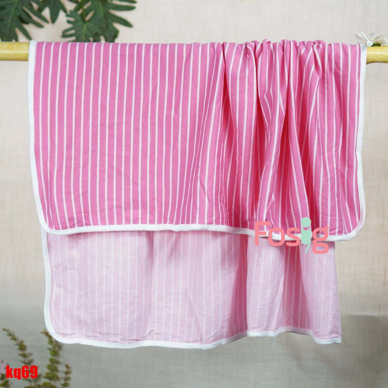  Khăn cotton DN 69 - Hồng Sọc Trắng 