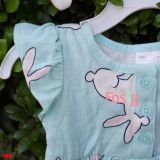  [0-9m] Đầm Cotton Cánh Tiên Bé Gái Cter - Xanh Thỏ 