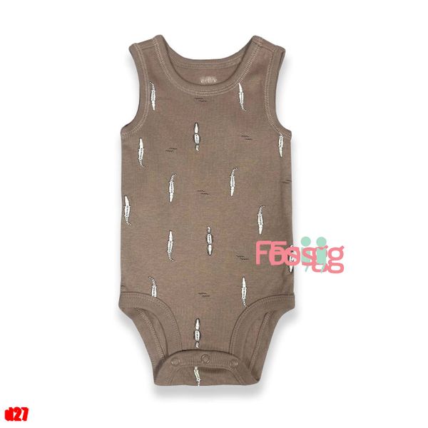  0-12m Bodysuit 3 Lỗ Bé Trai Cter50 - Cá sấu nhỏ 