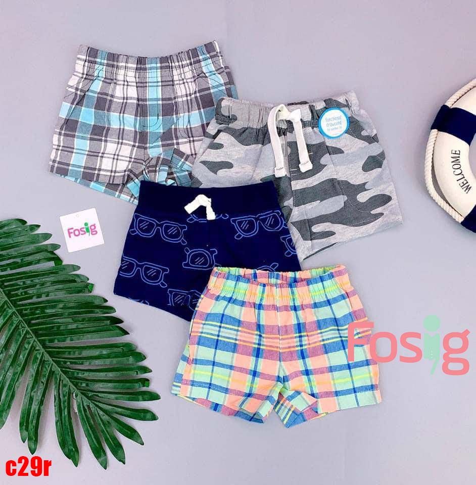  [3m-12m] Set 4 Quần Short Cter bé trai  - Combo ngẫu nhiên 