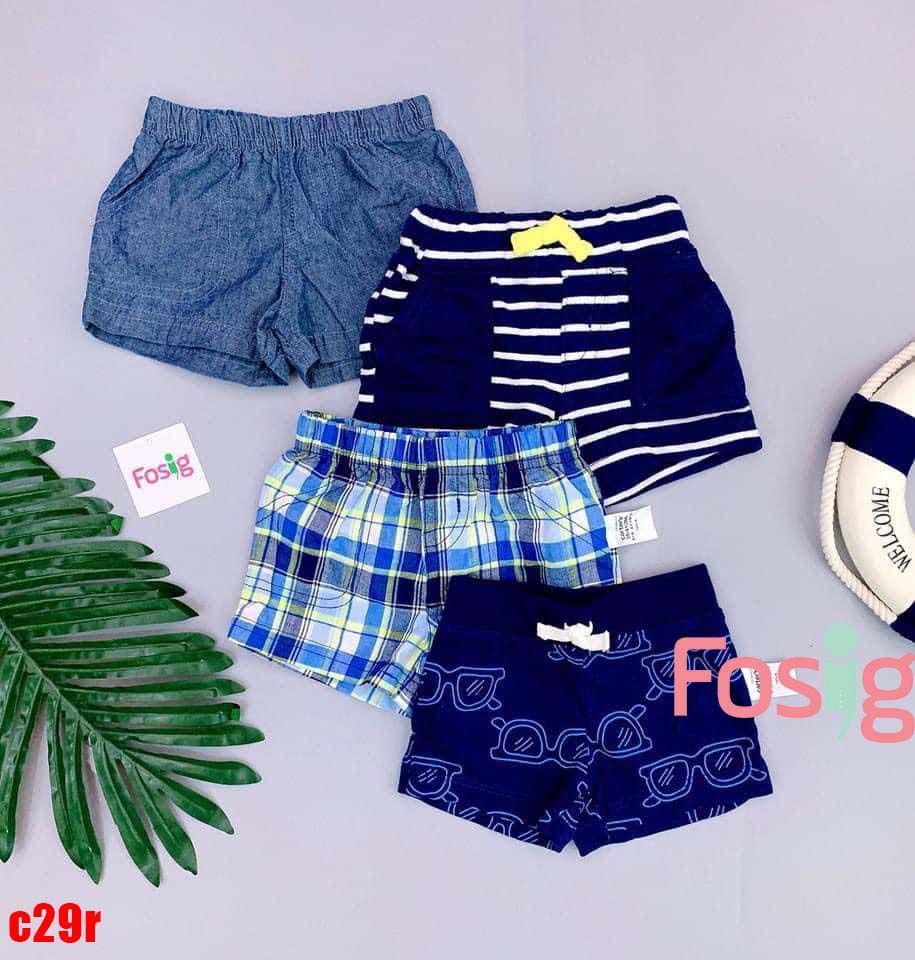  [3m-12m] Set 4 Quần Short Cter bé trai  - Combo ngẫu nhiên 