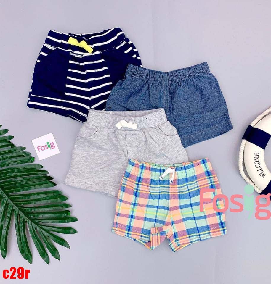  [3m-12m] Set 4 Quần Short Cter bé trai  - Combo ngẫu nhiên 