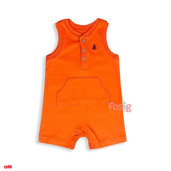  3m-9m Romper Đùi Bé Trai Cter- Cam túi RP06 