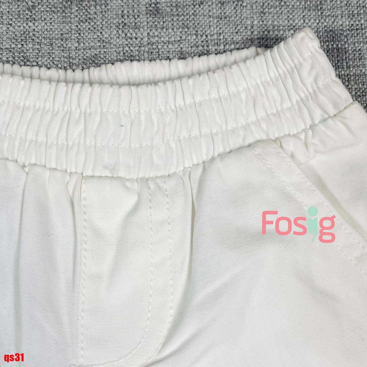  11-19kg Quần Short Bé Gái GB-PL - Trắng trơn 