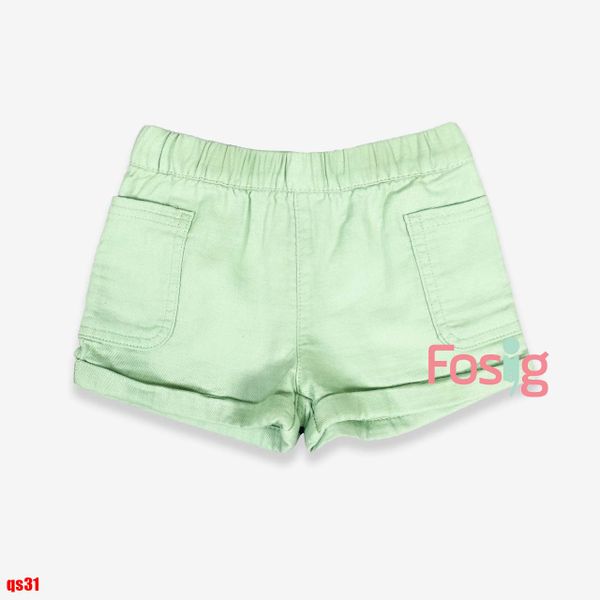  10-17kg; 26-28kg Quần Short Bé Gái GB-PL - Xanh lá 