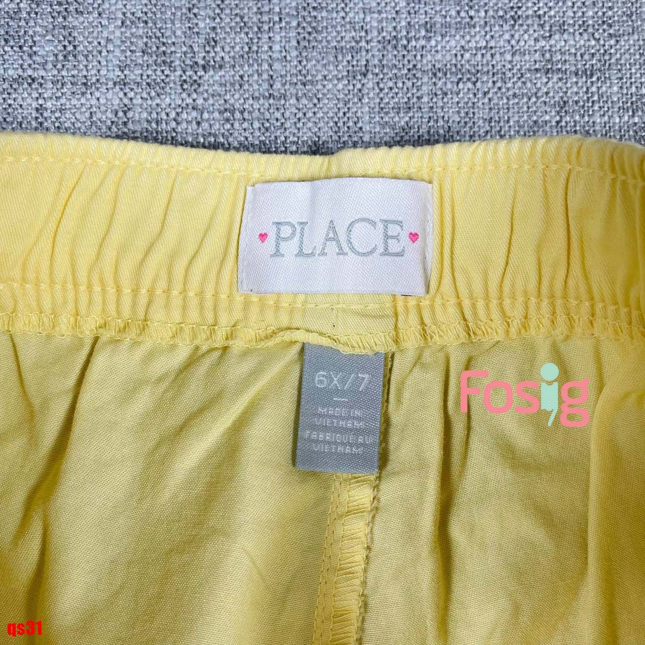  23-28kg Quần Short Bé Gái GB-PL - Vàng 