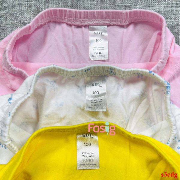  11-35kg Set 3 quần chip đùi bé gái KDT in họa tiết- Ngựa S3CDG 