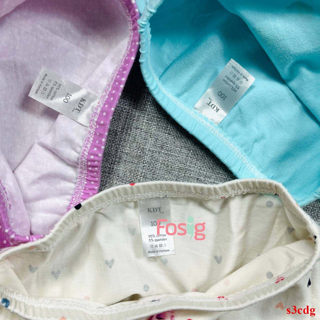 21-35kg Set 3 quần chip đùi bé gái KDT in họa tiết- Elsa S3CDG