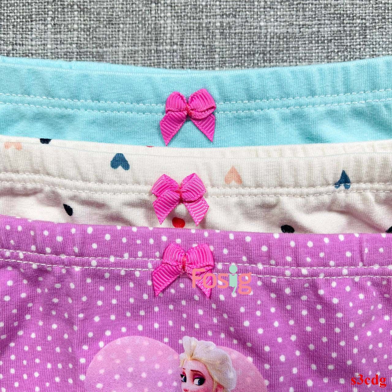 21-35kg Set 3 quần chip đùi bé gái KDT in họa tiết- Elsa S3CDG