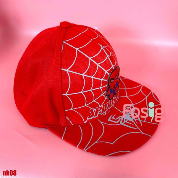  Nón kết thêu Style cho bé trai- Đỏ nhện đỏ Nk08 