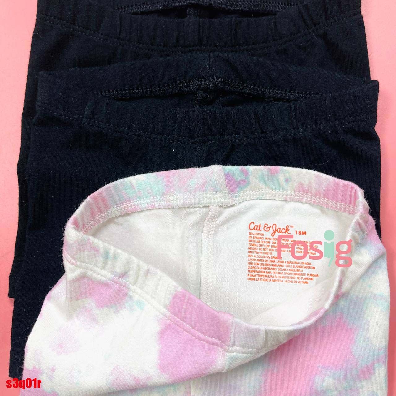 8-16kg Set 3 Quần thun legging lửng CJ cho Bé Gái- Set ngẫu nhiên