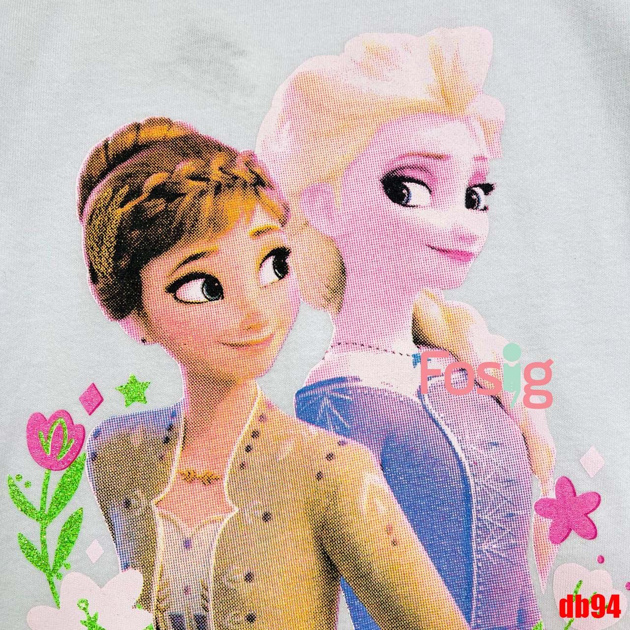 14kg-15kg 19-26kg Set Đồ Bộ Ngắn HM Bé Gái - Trắng Elsa Db94G