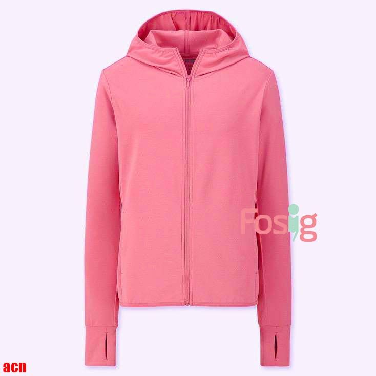 L-XXL Áo khoác chống nắng người lớn cho nữ Uni- Hồng ACN