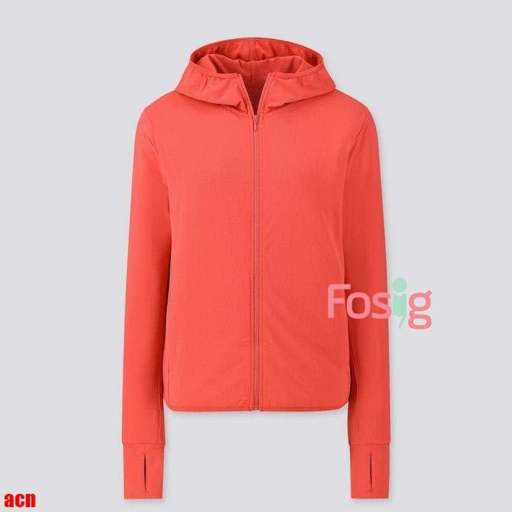 L-XL-XXL Áo khoác chống nắng người lớn cho nữ Uni- Đỏ cam ACN