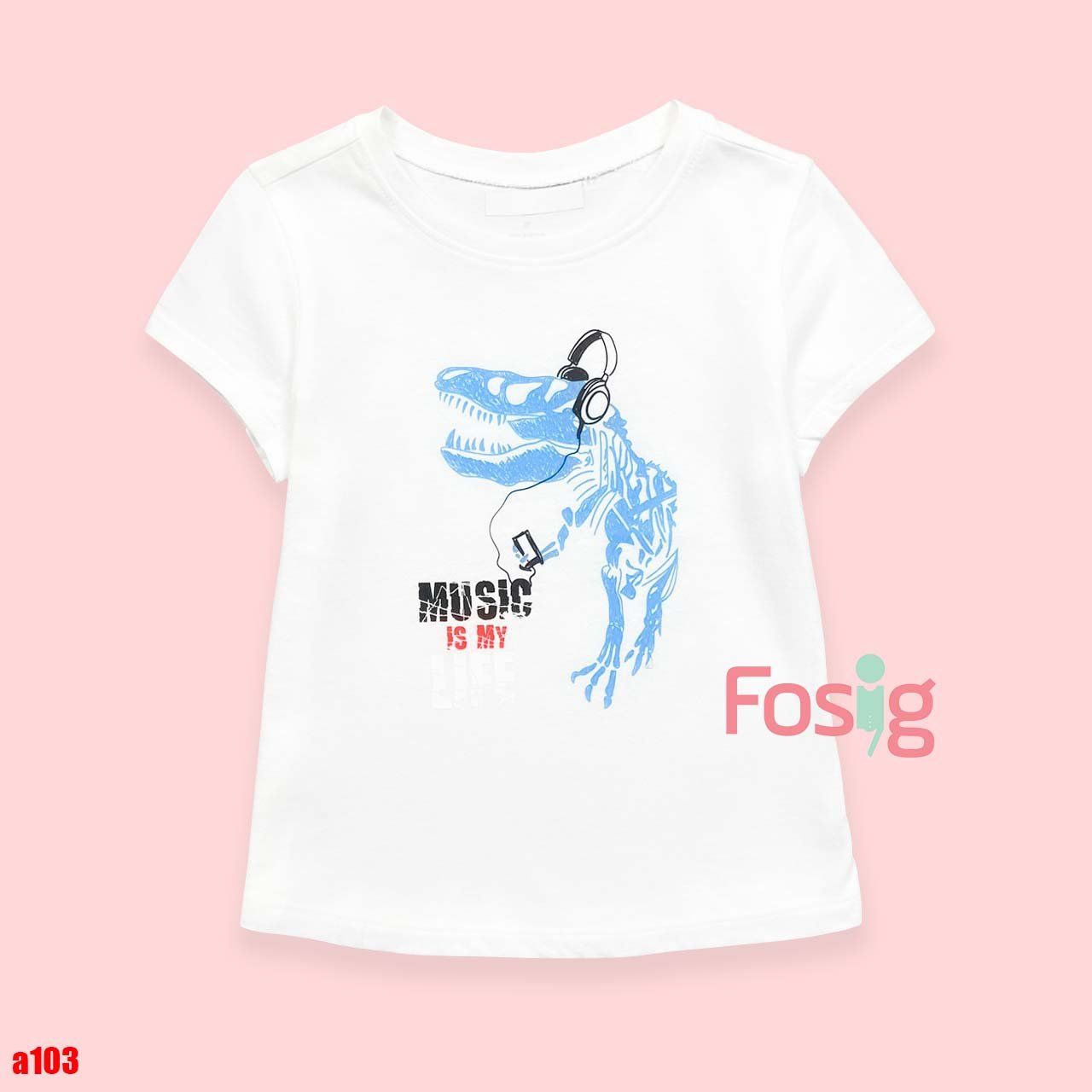 11-12kg 2T Áo thun mát nhẹ bé gái ON- Trắng KL A103
