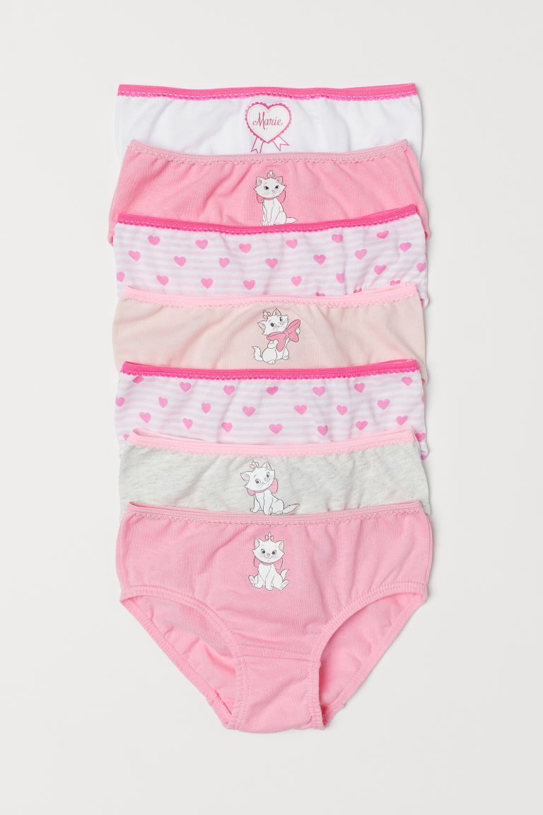 8-14kg; 2T-6T Set 7 quần chip tam giác Hm cho bé gái thung thun ren đáng yêu- S7CTG