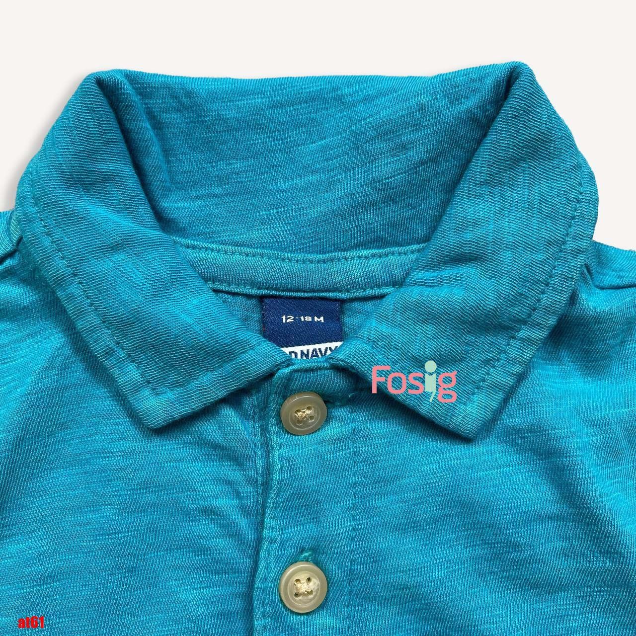 10-15kg Áo thun có cổ bé trai polo ON- Xanh bích AT