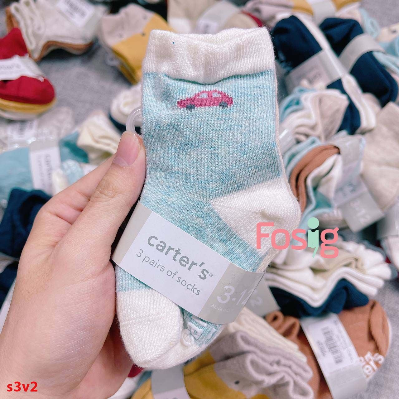 Set 3 vớ cổ trung Cter cho bé trai- S3V2T