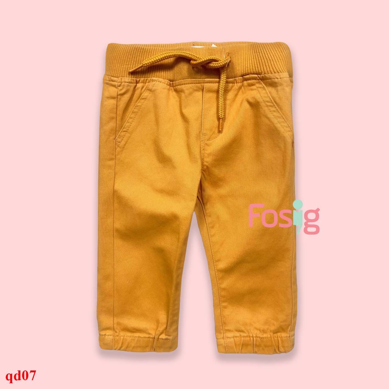 10-11kg; 12-14kg; 14-15kgQuần dài kaki bé trai có dây rút- Cam dây rút giả QD07