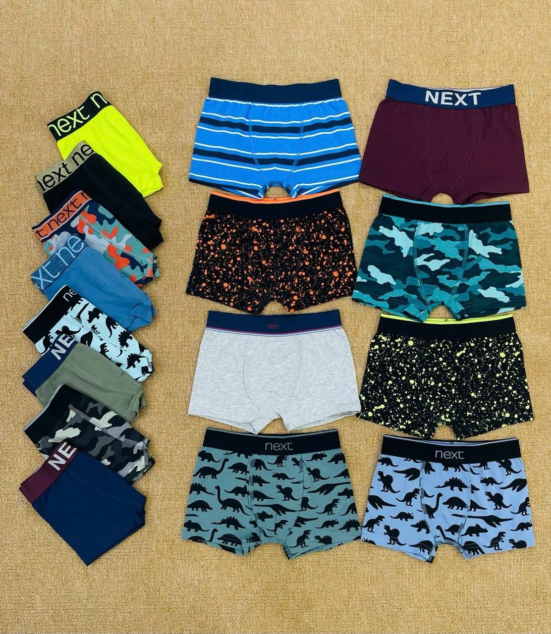 12-30kg 3T-10T Set 5 quần boxer bé trai- S5Q01