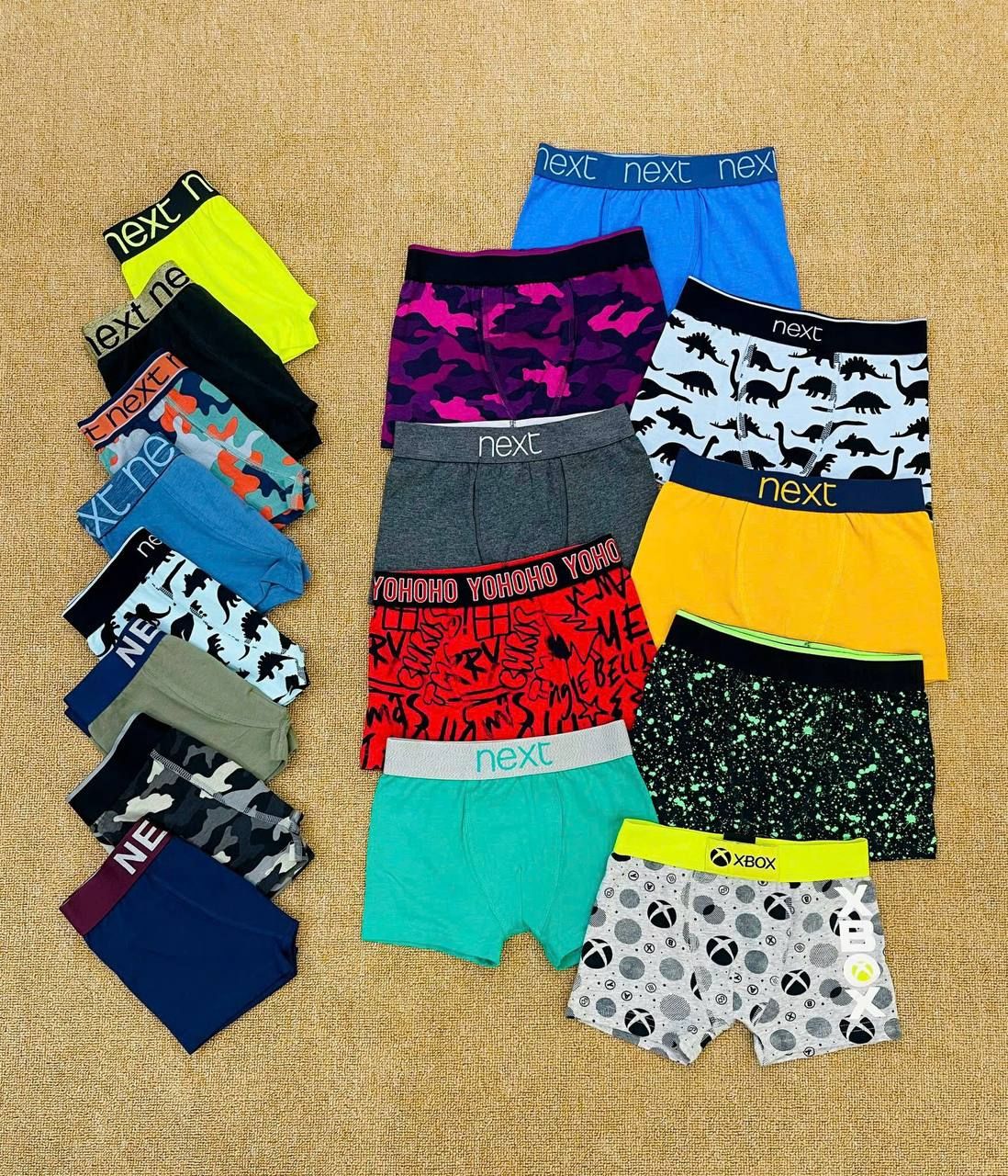 12-30kg 3T-10T Set 5 quần boxer bé trai- S5Q01