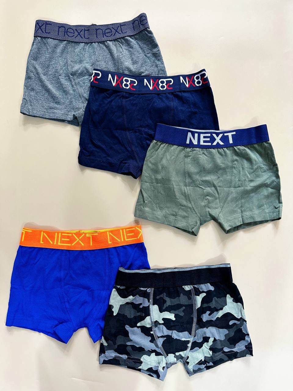 12-30kg 3T-10T Set 5 quần boxer bé trai- S5Q01