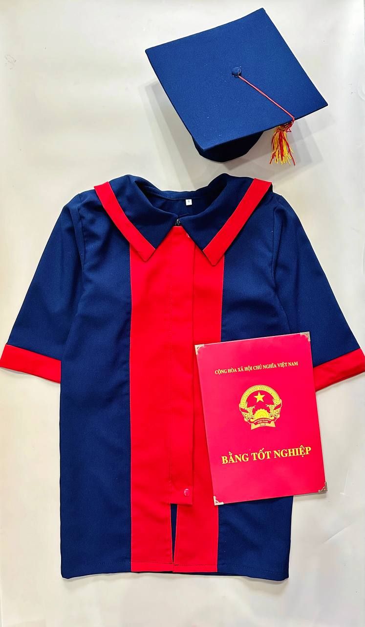 Set tốt nghiệp mầm non đáng yêu- gồm áo, nón, bằng