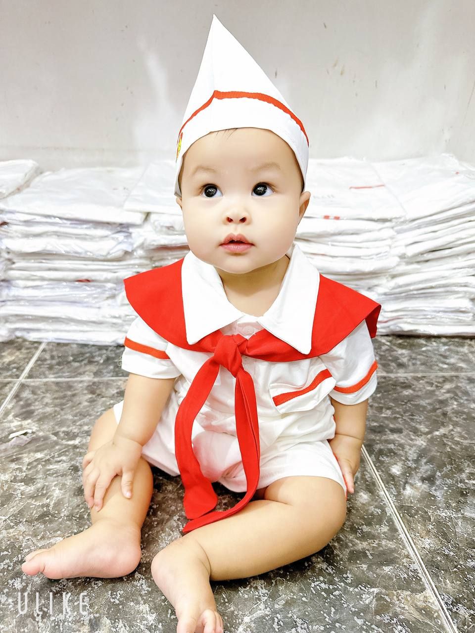 10-24kg Set Bộ 4 món măng non đáng yêu - Set gồm choàng, áo, quần, nón siêu xinh