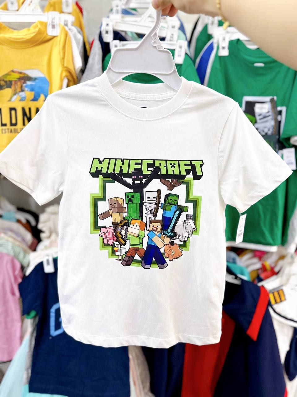 25-30kg; 35-45kg XS-2XL Set 3 áo ROBLOX, áo minecraft tay ngắn xịn. Tự tin, Cực ngầu- S3A17