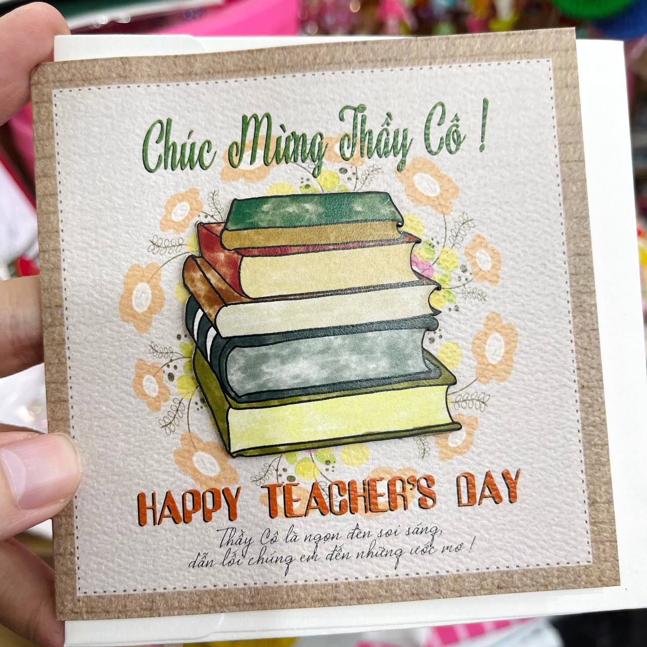 Thiệp Chúc Mừng Kèm Phong Bì Ngày 20/11 - Thiêp Nhỏ Handmade