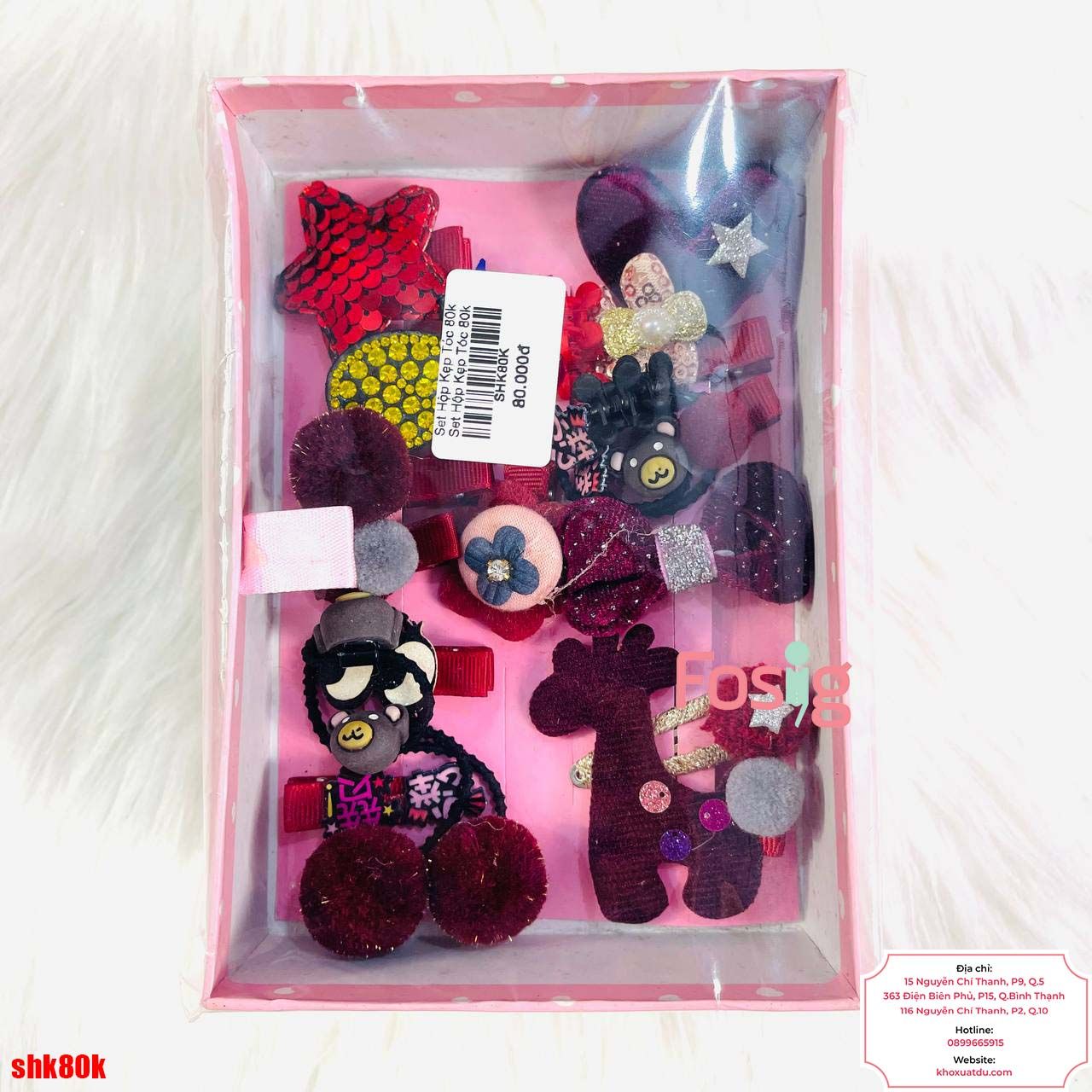 Set Hộp Kẹp Tóc 80k