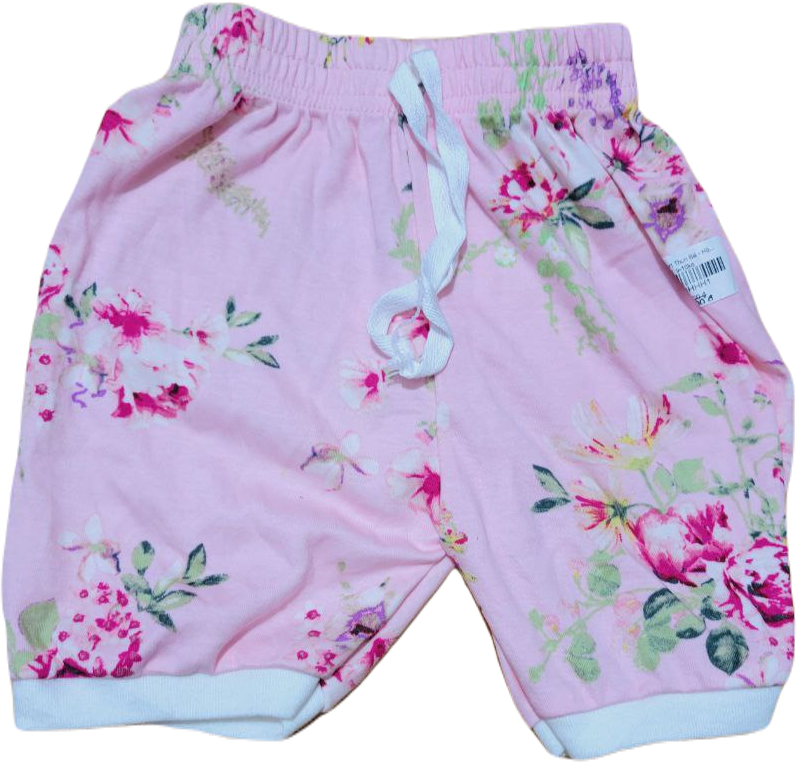 Quần Short Thun Bé Gái - Hồng Hoa Hồng