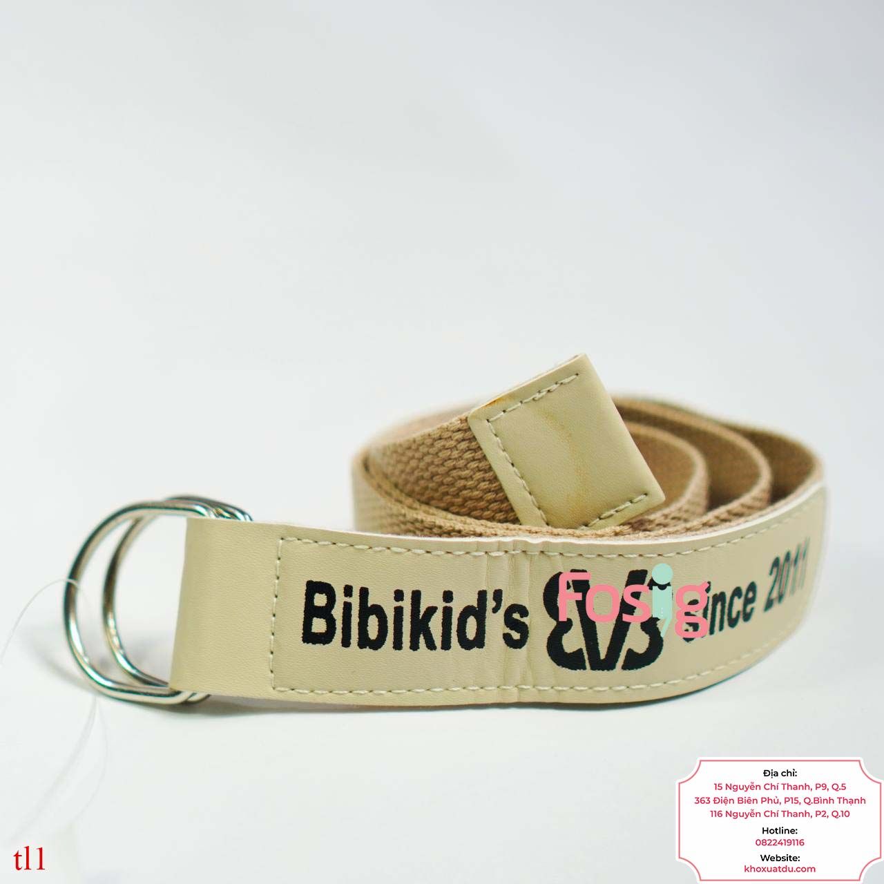 Thắt lưng vải cho bé trai- Kem Bibikid