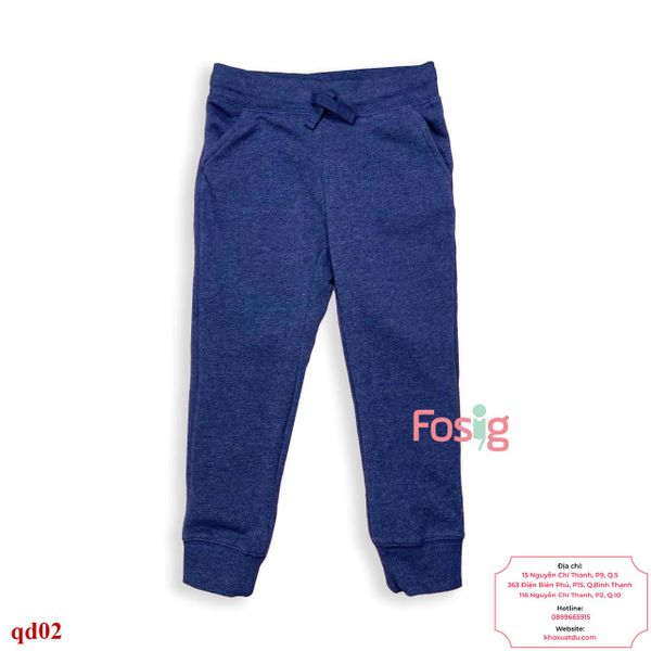  [38-43kg] Quần Dài Nỉ Oskos Bé Gái - Navy Trơn 